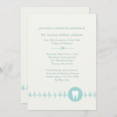 Uitnodiging tot het Afstuderen van de tandheelkund (Voorkant / Achterkant)