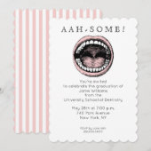 Uitnodiging tot het Afstuderen van de tandheelkund (Voorkant / Achterkant)