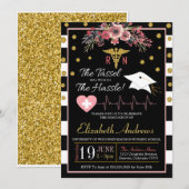 Uitnodiging tot het Afstuderen van de verpleegkund (Voorkant / Achterkant)