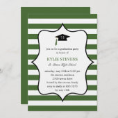 Uitnodiging tot het Afstuderen van Petten - Groen (Voorkant / Achterkant)