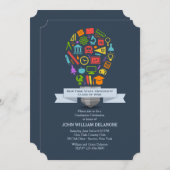 Uitnodiging tot het Afstuderen van School Light (Voorkant / Achterkant)