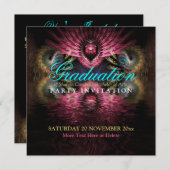 Uitnodiging tot het Afstuderen van Visionary Arts (Voorkant / Achterkant)