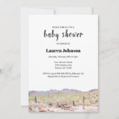 Uitnodiging tot het Baby shower Arizona Desert (Voorkant)