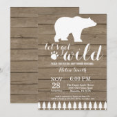 Uitnodiging tot het Baby shower van Beer uit de Oo (Voorkant / Achterkant)