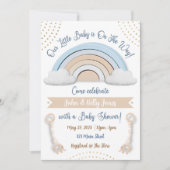 Uitnodiging tot het Baby shower van Boho (Voorkant)