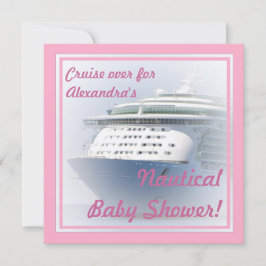 Uitnodiging tot het Baby shower van cruiseschepen