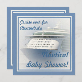 Uitnodiging tot het Baby shower van cruiseschepen