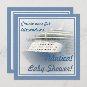 Uitnodiging tot het Baby shower van cruiseschepen