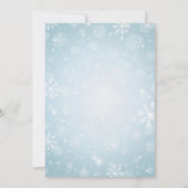 Uitnodiging tot het Baby shower van Cute Winter An (Achterkant)