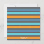 Uitnodiging tot het Baby shower van Cutout Letters (Achterkant)