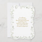 Uitnodiging tot het Baby shower van de baby (Achterkant)