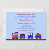 Uitnodiging tot het Baby shower van de rode en bla (Voorkant)