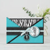 Uitnodiging tot het Baby shower van de Seahorse Se (Staand voorkant)