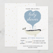 Uitnodiging tot het Baby shower van het liefdadig  (Voorkant / Achterkant)