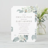 Uitnodiging tot het Baby shower van het prachtige (Staand voorkant)