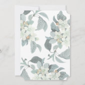 Uitnodiging tot het Baby shower van het prachtige (Achterkant)