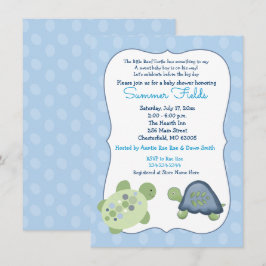 Uitnodiging tot het Baby shower van het schildpad