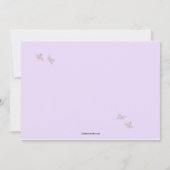 Uitnodiging tot het Baby shower van Owl en Butterf (Achterkant)