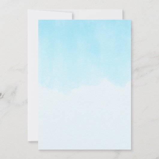 Uitnodiging tot het Baby shower van Rocking Horse (Achterkant)