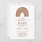 Uitnodiging tot het Baby shower van Terracotta Rai (Voorkant)