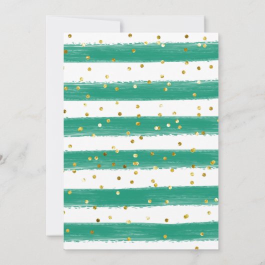 Uitnodiging tot het Baby shower van Tropisch bos (Achterkant)