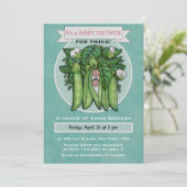 Uitnodiging tot het Baby shower van twitteraars (Staand voorkant)