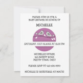 Uitnodiging tot het Baby shower van vogels : : Roz (Achterkant)