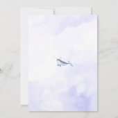 Uitnodiging tot het Baby shower van walvissen - Na (Achterkant)