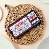 Uitnodiging tot het Baby shower voor Baseball Tick