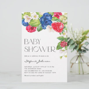 Uitnodiging tot het Baby shower waterverf Gemengd