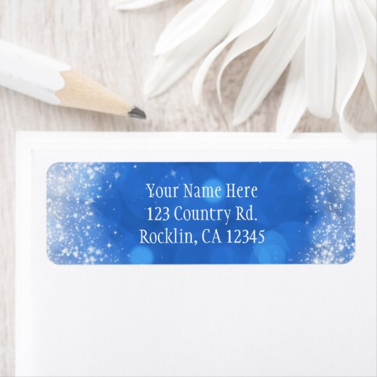 Uitnodiging tot het binden van blauwe en witte Ass Etiket (Insitu)