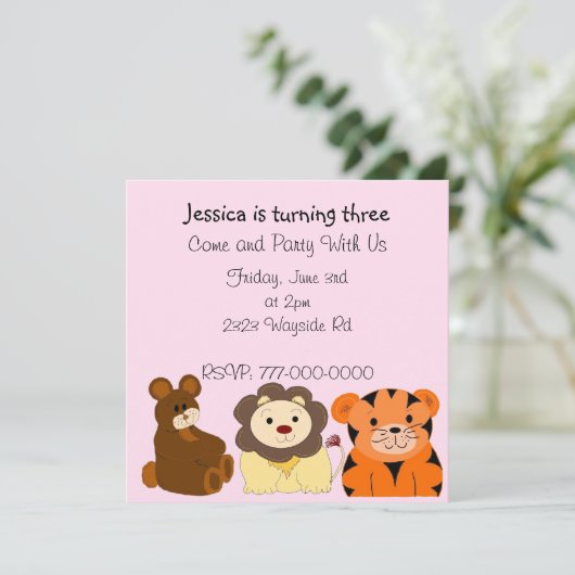 Uitnodiging tot het brengen van een teelderdag (Staand voorkant)