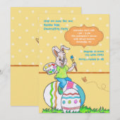 Uitnodiging tot het decorteren van paaseieren (Voorkant / Achterkant)