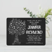 uitnodiging tot het douchen met bridal - hoofdbosk (Staand voorkant)