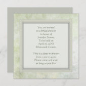 uitnodiging tot het douchen van de bruid - waterve (Voorkant / Achterkant)