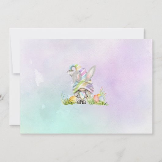 Uitnodiging tot het drogen van paaseieren (Achterkant)