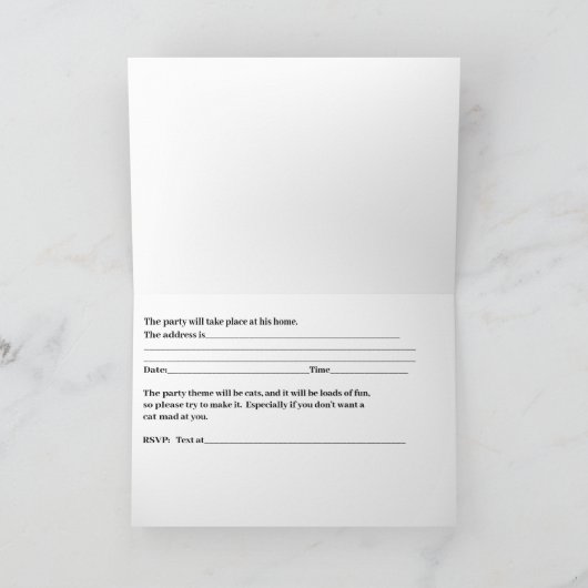 Uitnodiging tot het feest ter gelegenheid van de j (Binnen)