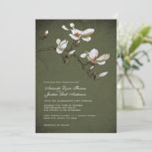 Uitnodiging tot het groene en witte huwelijk (Staand voorkant)