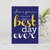 Uitnodiging tot het herhalen van beste dag (Staand voorkant)