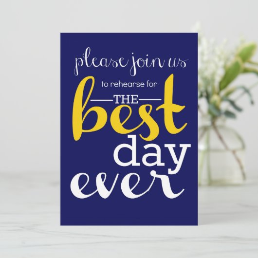 Uitnodiging tot het herhalen van beste dag (Staand voorkant)