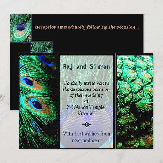 Uitnodiging tot het homohuwelijk in India (Voorkant / Achterkant)