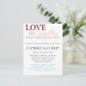 Uitnodiging tot het houden van een liefdesoefening (Staand voorkant)