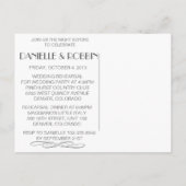 Uitnodiging tot het houden van een liefdesoefening briefkaart (Achterkant)