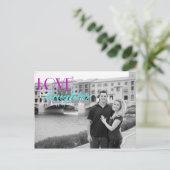 Uitnodiging tot het houden van een liefdesoefening briefkaart (Staand voorkant)