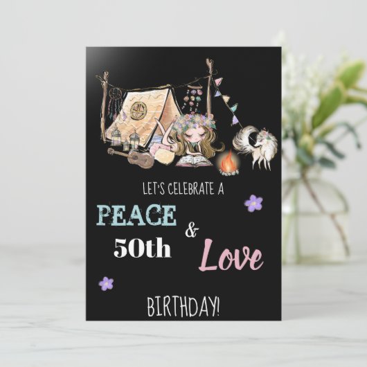 * Uitnodiging tot het houden van een vredes- en li (Staand voorkant)