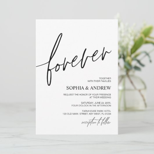 Uitnodiging tot het houden van liefdesminimalistis (Staand voorkant)