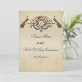 uitnodiging tot het huwelijk (Staand voorkant)