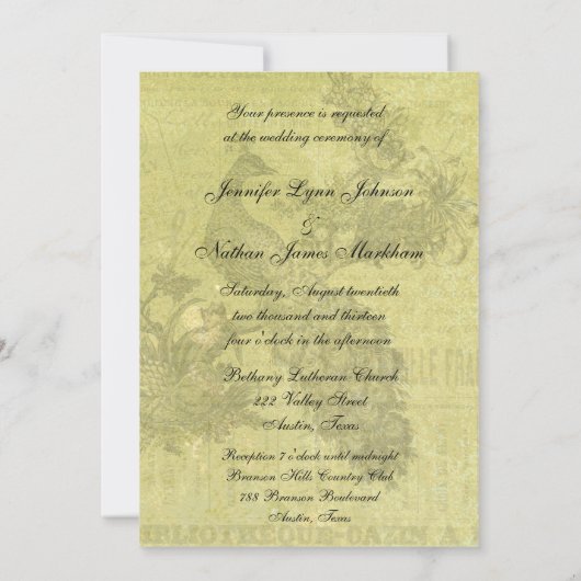 uitnodiging tot het huwelijk (Achterkant)