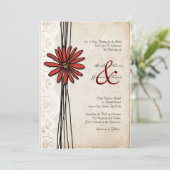 uitnodiging tot het huwelijk (Staand voorkant)