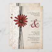 uitnodiging tot het huwelijk (Voorkant / Achterkant)